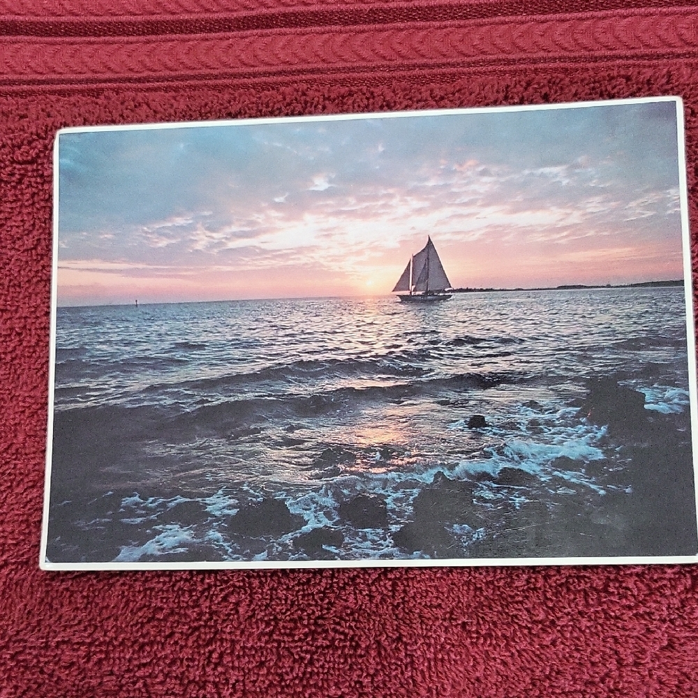 Vintage Key West Schooner Pic / Post Card